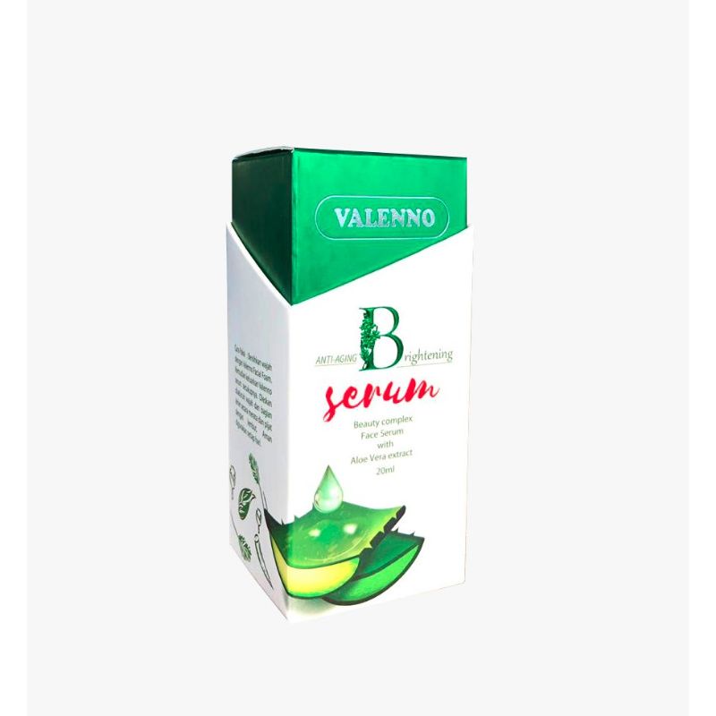 Valenno Serum Aloe Vera 20ml / Serum Wajah Pria / Wanita Original BPOM / Pencerah Wajah / Penghilang Jerawat / Bintik Hitam di Muka — foto 2
