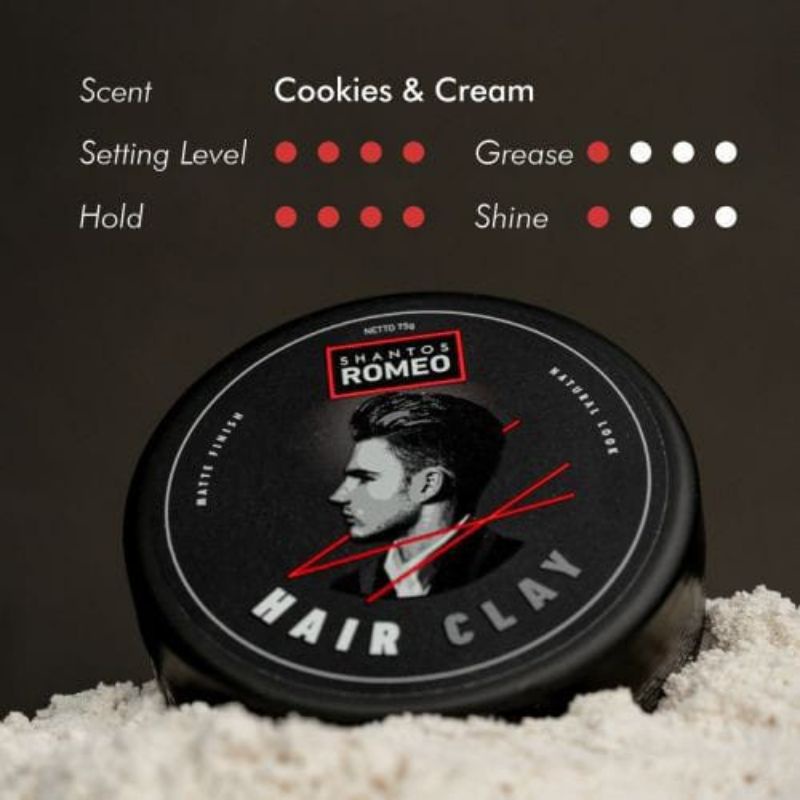 SR HAIR POMADE CLAY POT 75ZGR ORIGINAL BPOM / POMADE WAX CLAY GEL STYLING CLASSIC OIL WATTER BASED — foto 2