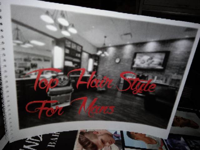 Buku catalog katalog Poster model potongan rambut gaya barbershop barber pangkas salon bukan poster — foto 4