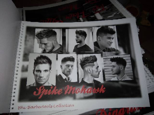 Buku catalog katalog Poster model potongan rambut gaya barbershop barber pangkas salon bukan poster — foto 7